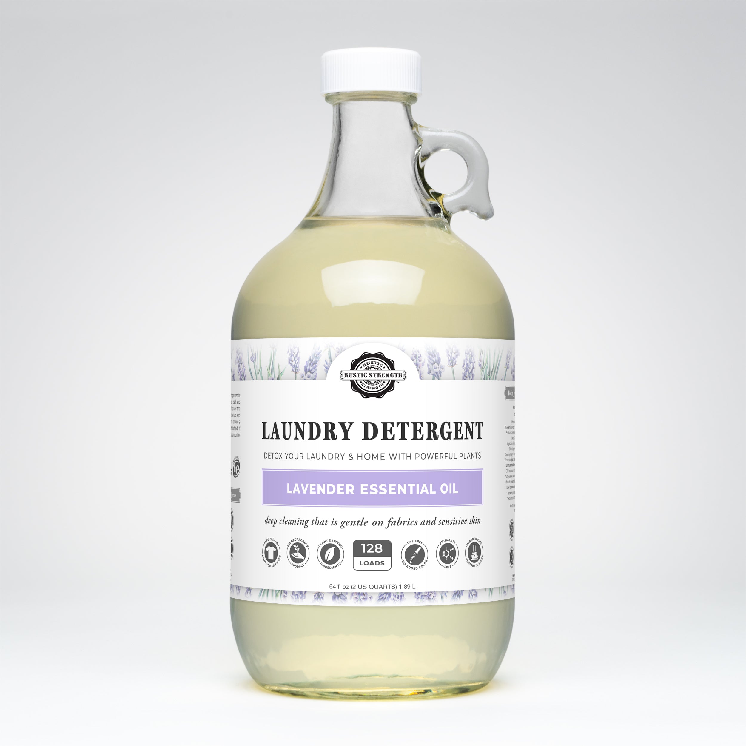 Laundry Detergent | Lavender Half Gallon Glass