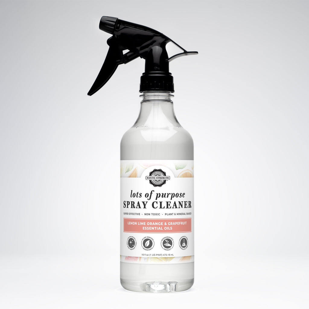 Lots of Purpose Spray Cleaner | Lemon, Lime, Orange & Grapefruit 16 oz Plastic