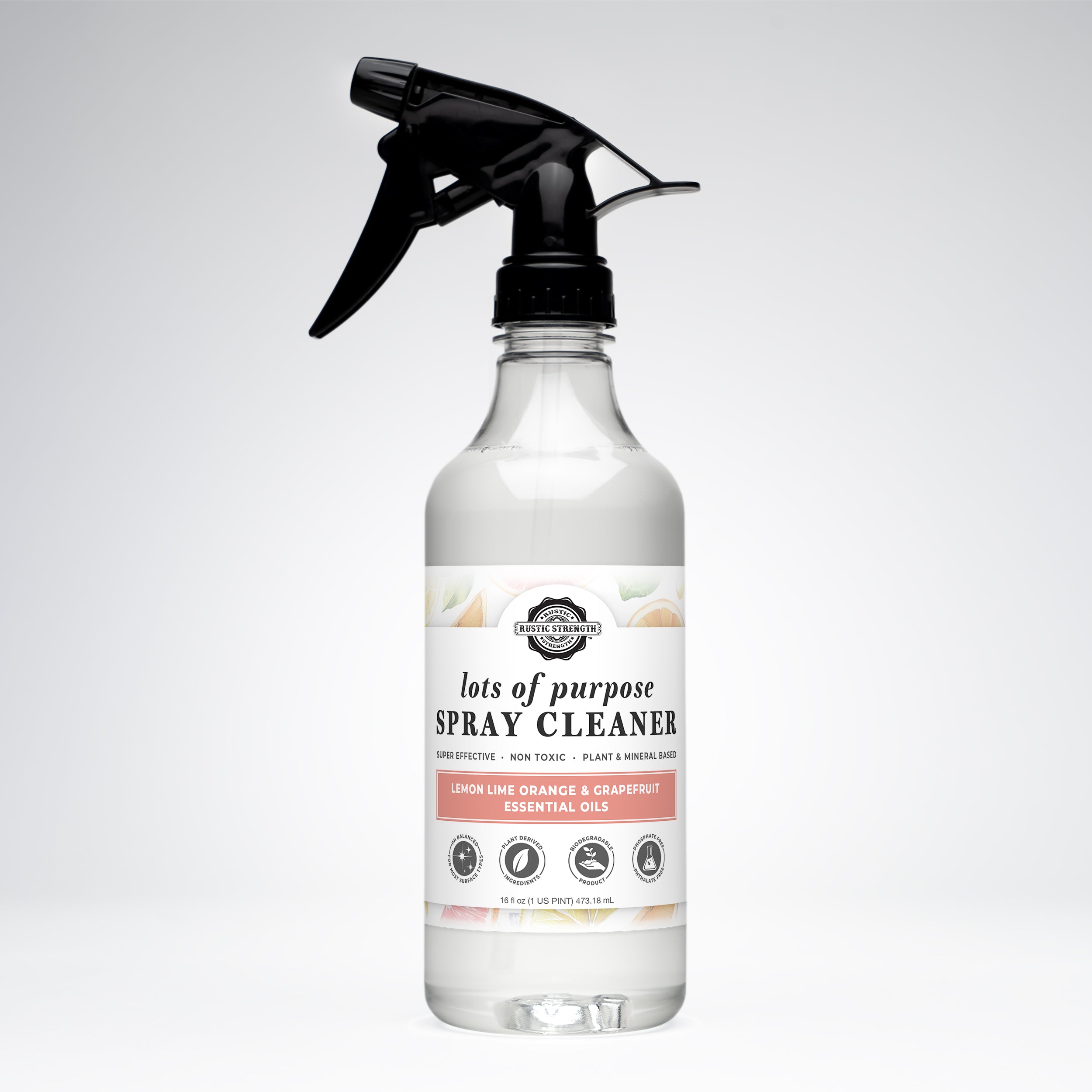 Lots of Purpose Spray Cleaner | Lemon, Lime, Orange & Grapefruit 16 oz Plastic