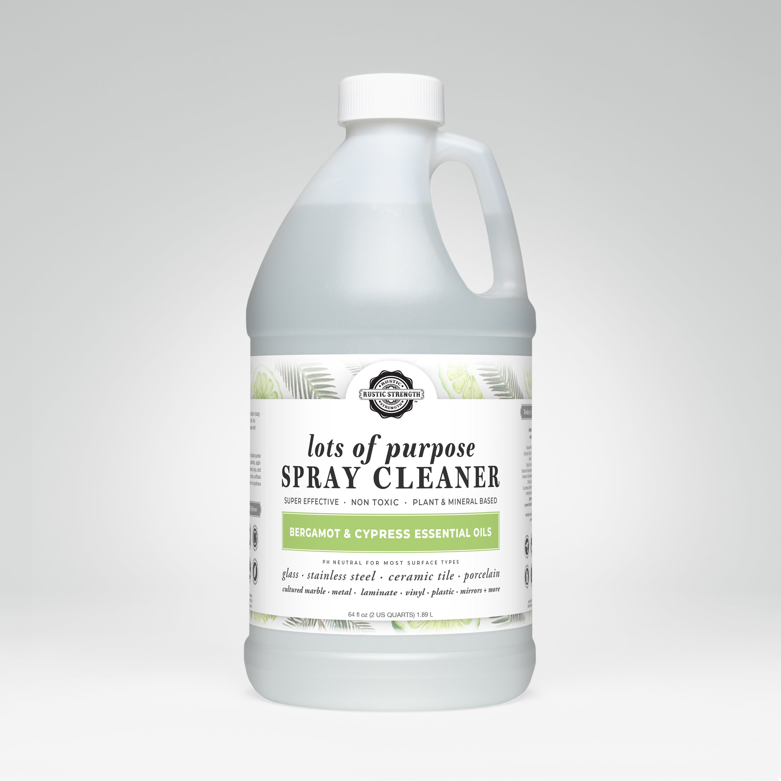 Lots of Purpose Spray Cleaner | Bergamot & Cypress Half Gallon Plastic