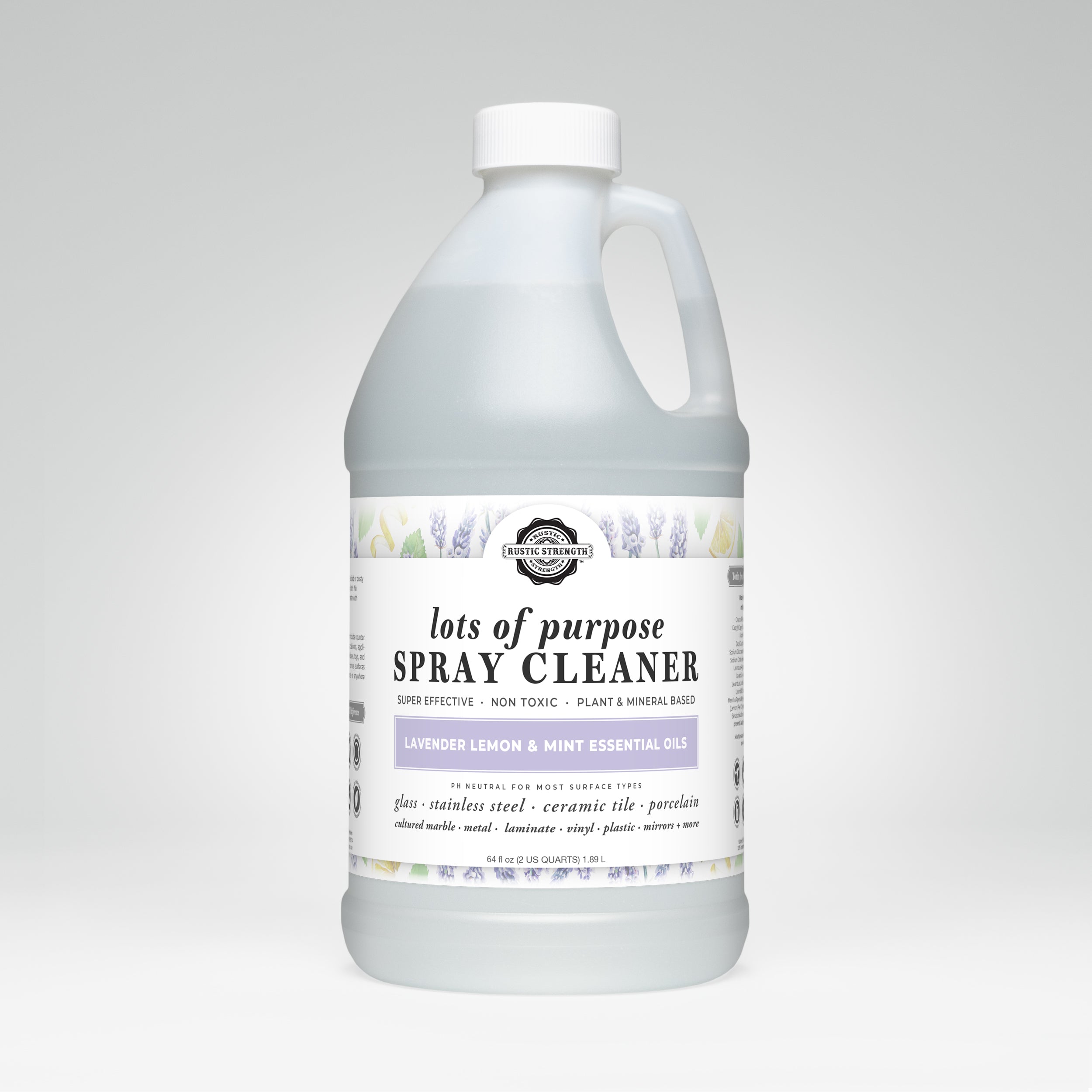 Lots of Purpose Spray Cleaner | Lavender, Lemon & Mint Half Gallon