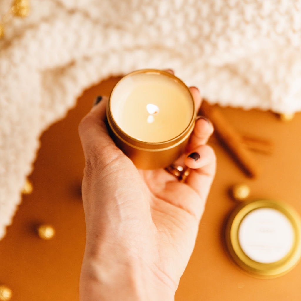 Mini Candle - 2 oz Embers + Leather