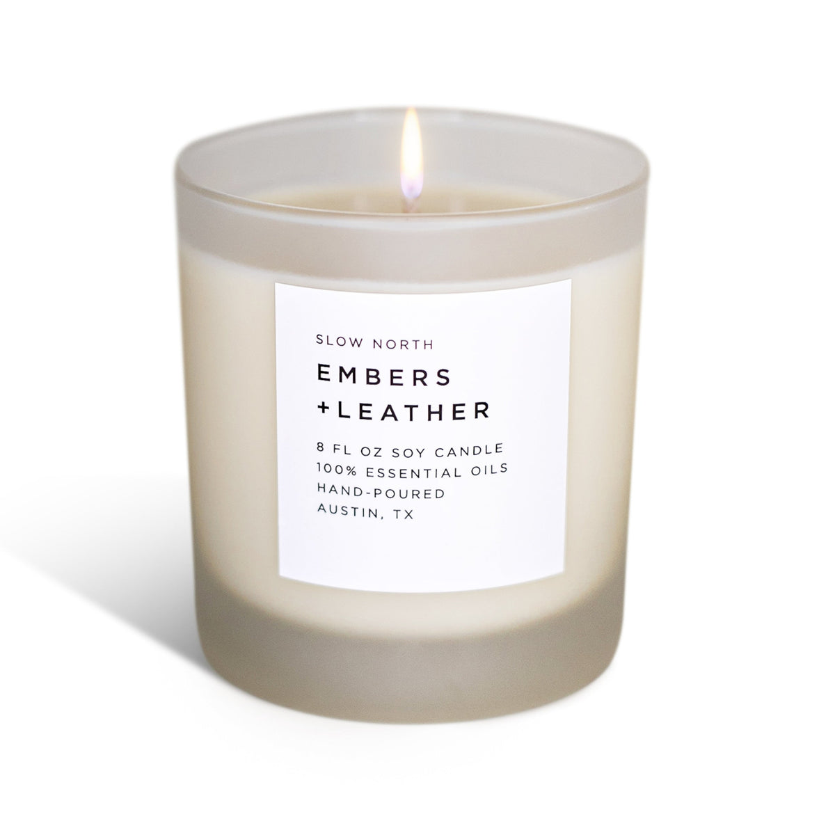 Embers + Leather - Signature Candle (Vetiver + Cedar + Patchouli)