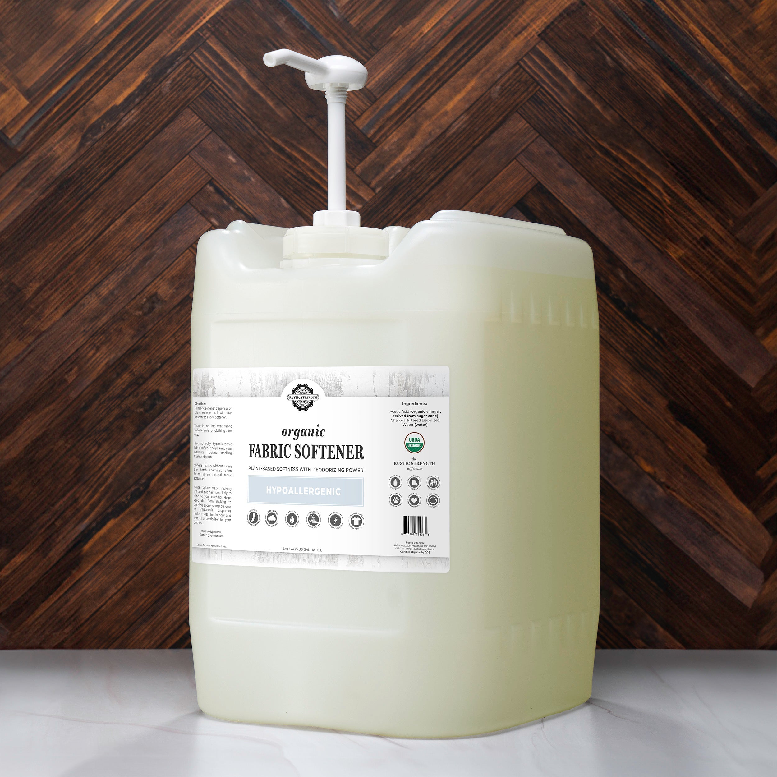 Organic Fabric Softener 5 Gallon Eco Jug with Pump