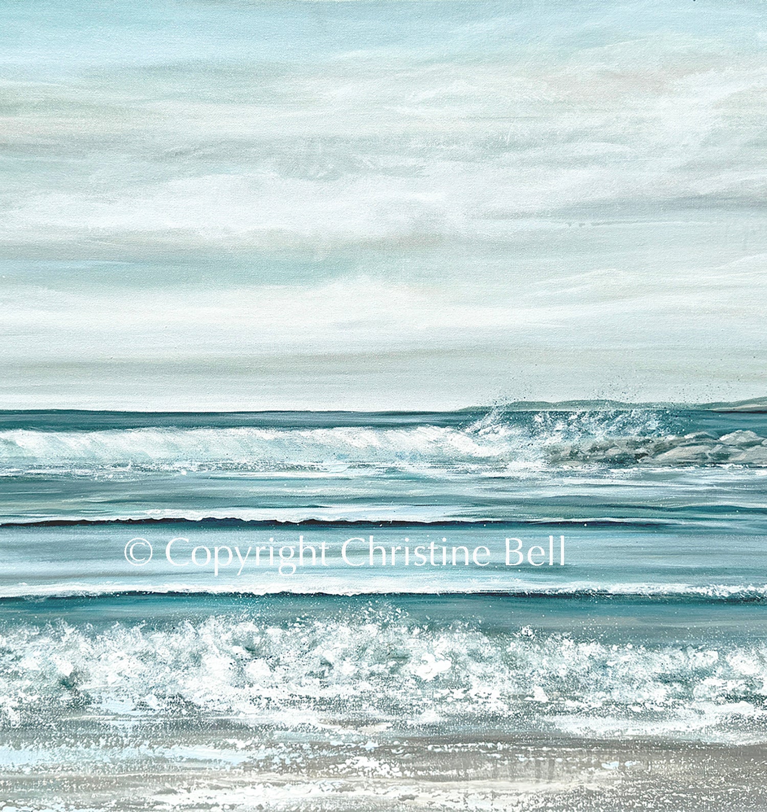 "Seaspray" Giclée Print Coastal Ocean Painting