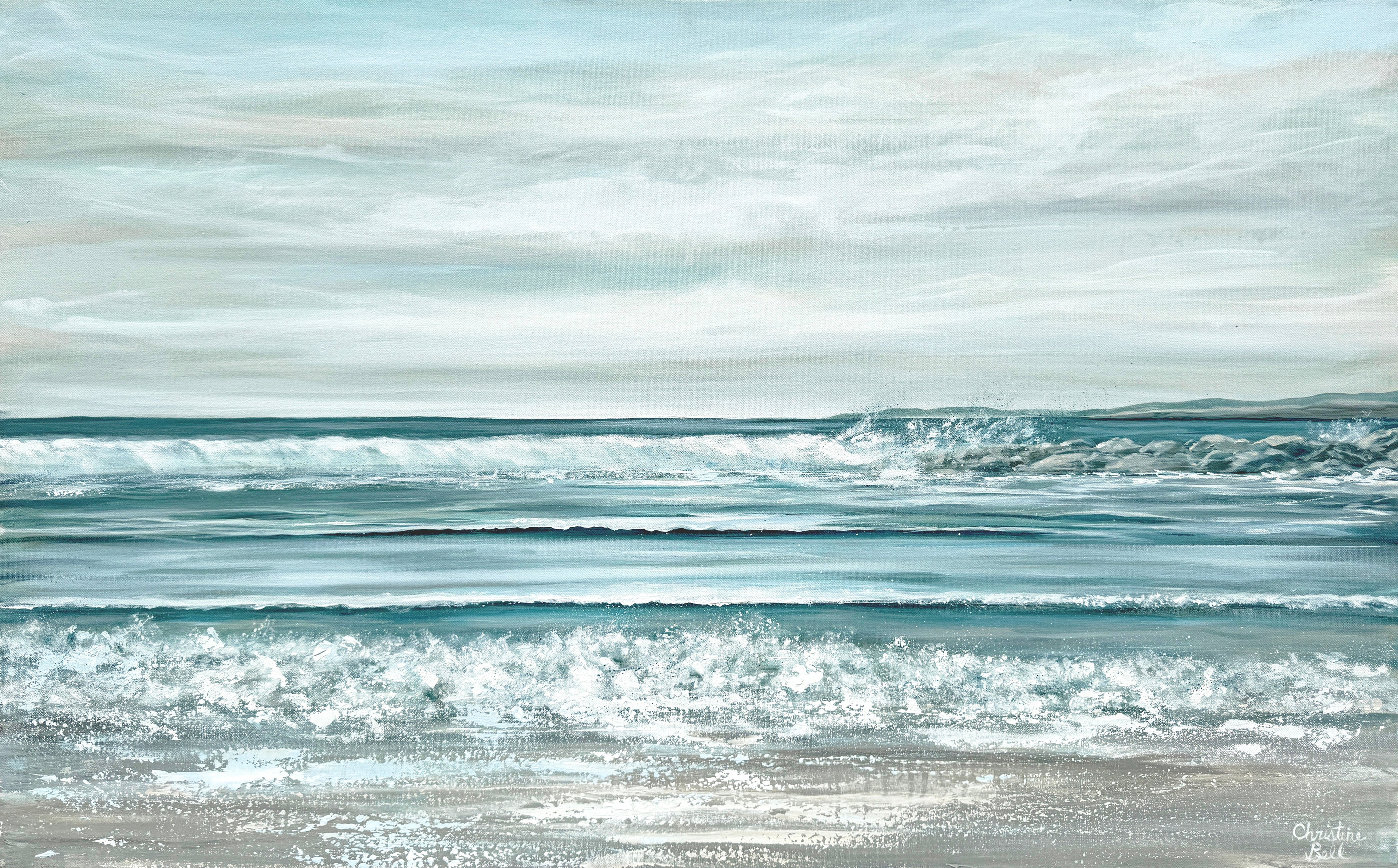 "Seaspray" Giclée Print Coastal Ocean Painting