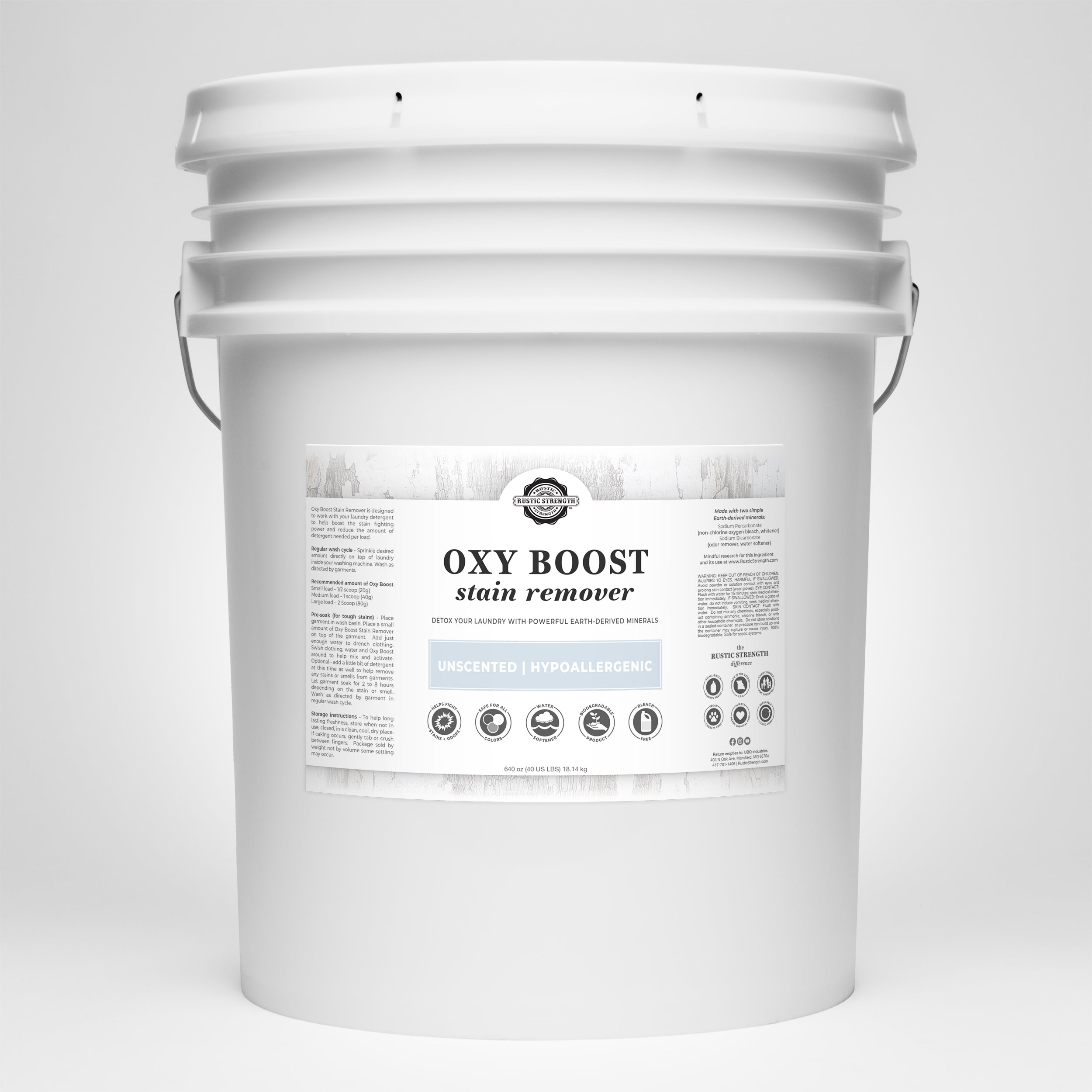Oxy Boost Stain Remover 40 LB Bucket