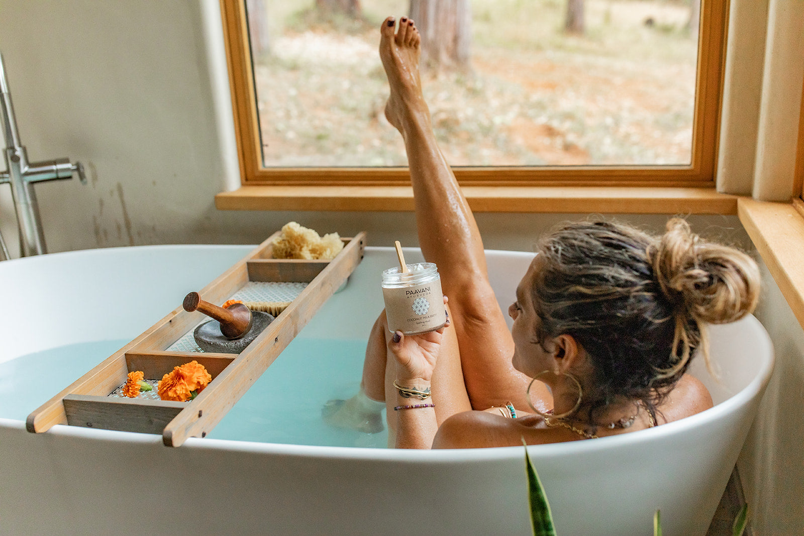 Coconut Milk Bath | Ayurvedic Herbal Soaking Ritual for Skin & Spirit