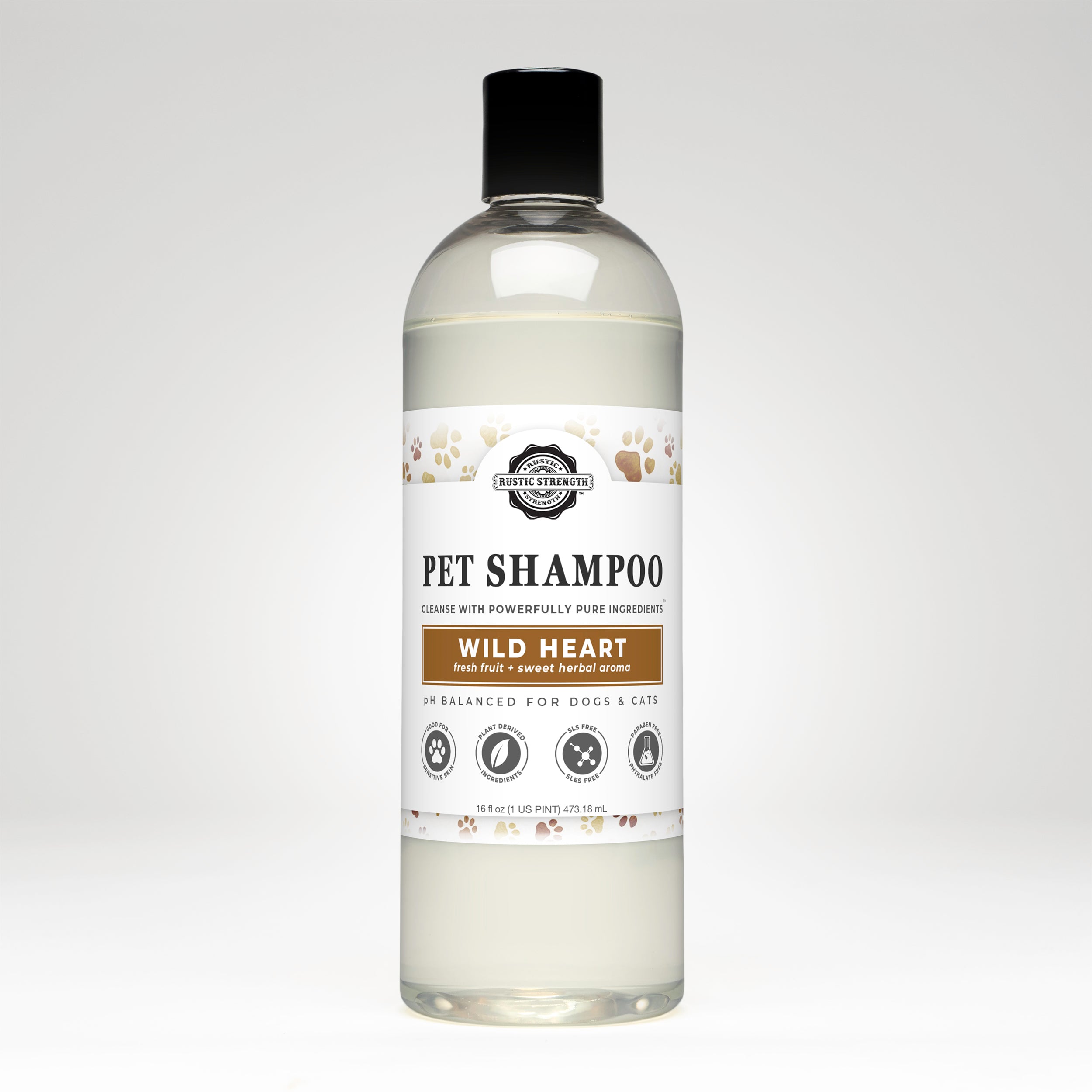 Pet Shampoo | Soothing & Deodorizing | Wild Heart 16 oz Plastic