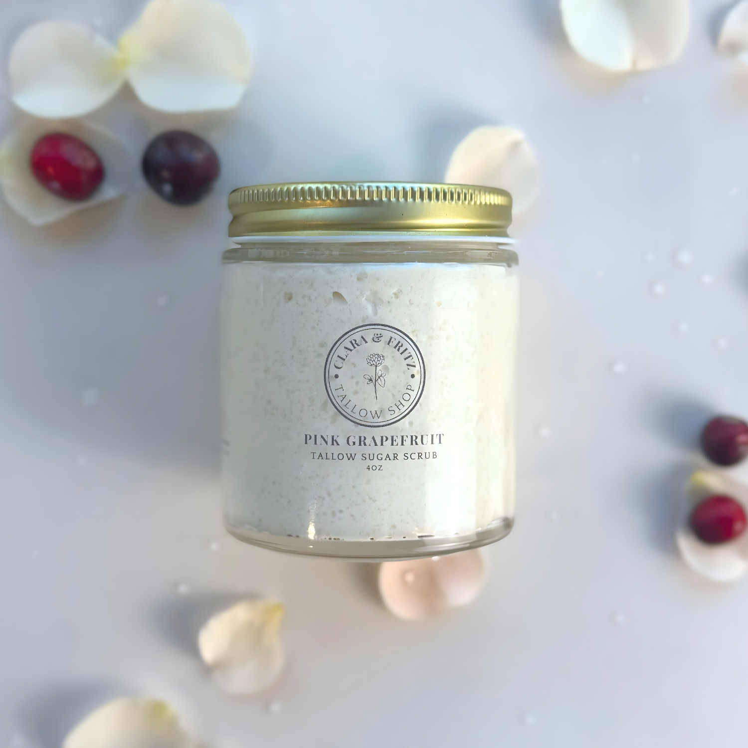 Pink Grapefruit Tallow Sugar Scrub