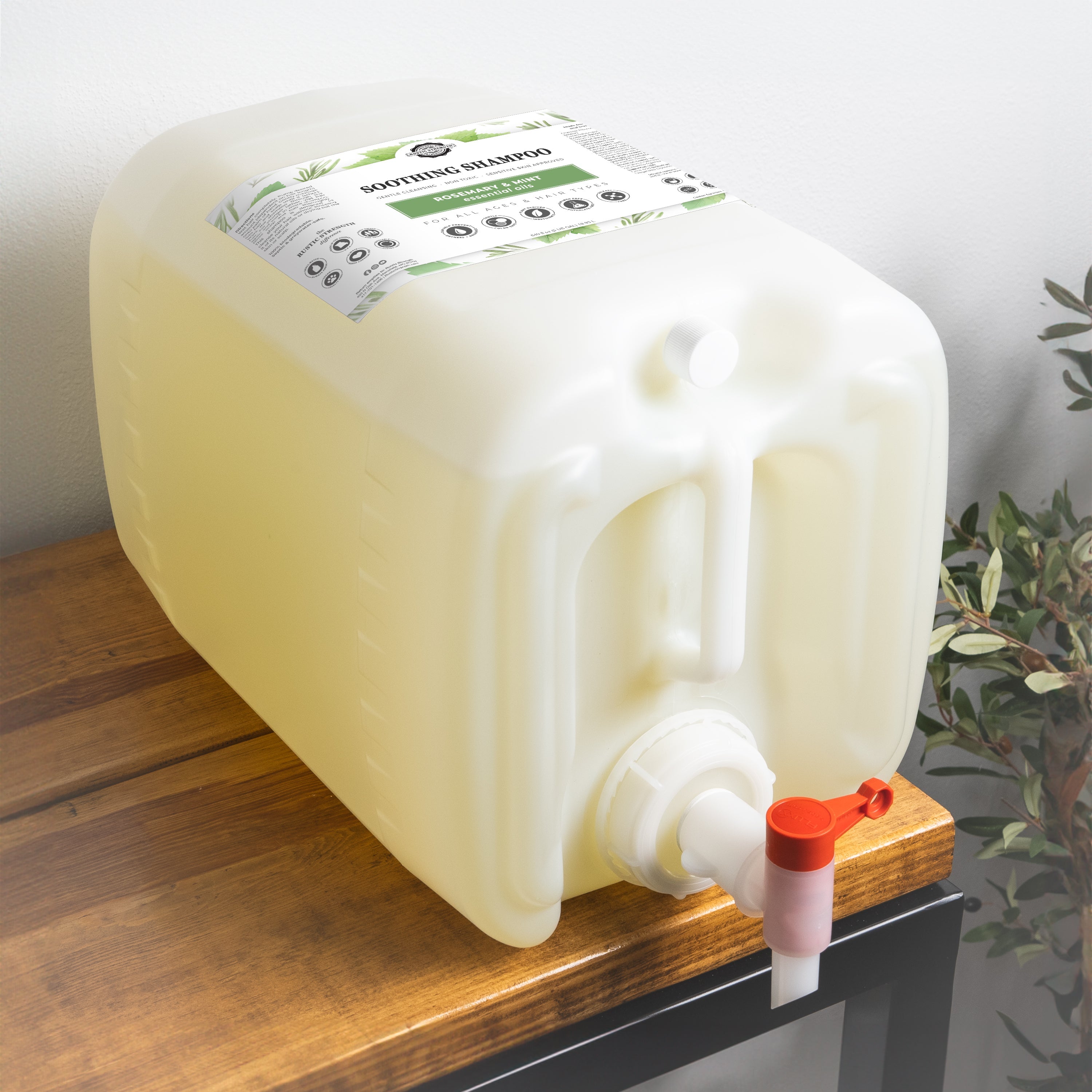 Soothing Shampoo | Rosemary & Mint 5 Gallon Eco Jug with Spout