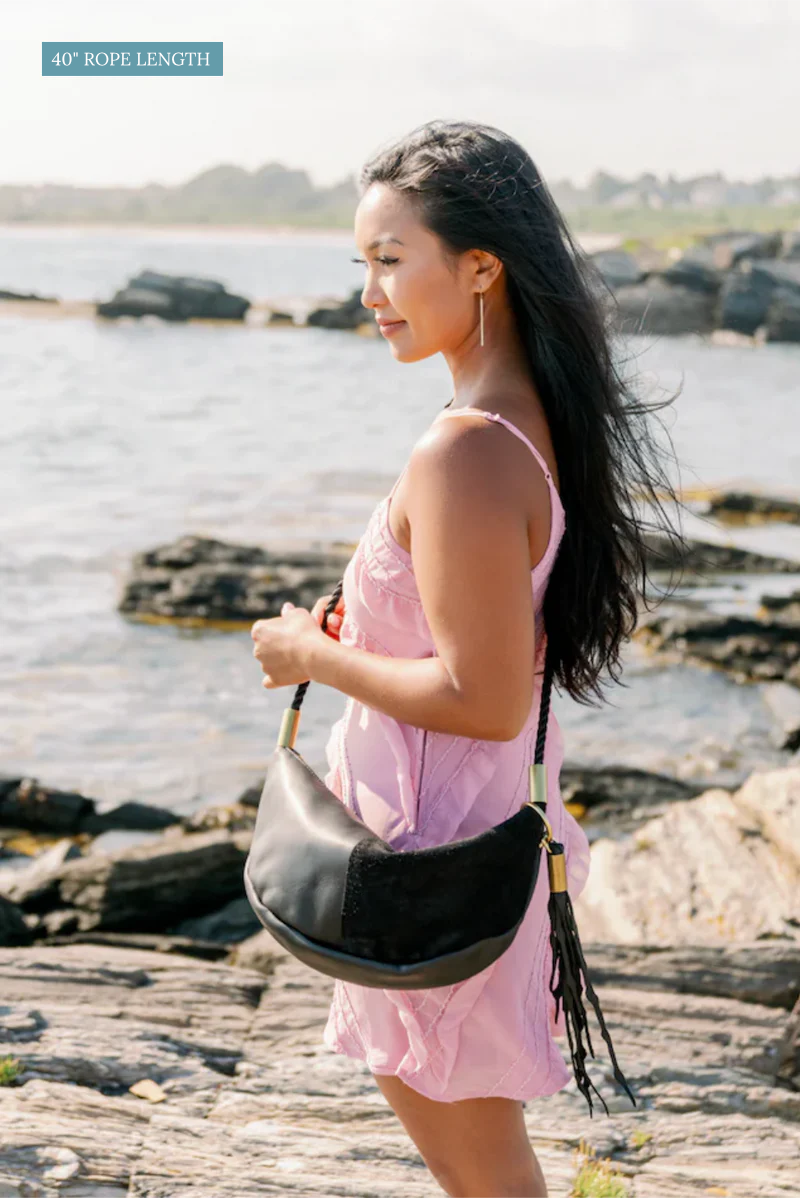 Sling Bag // in Black Leather