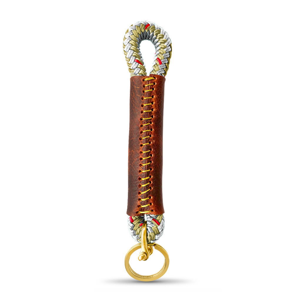 Rope + Leather Keychains