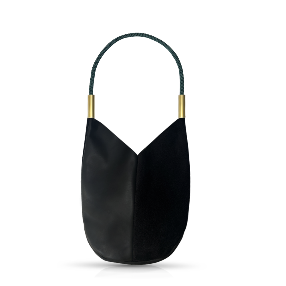 Mermaid Purse // in Black Leather