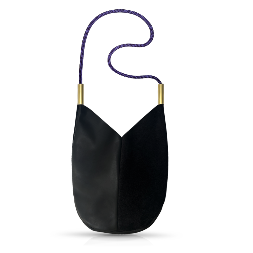 Mermaid Purse // in Black Leather