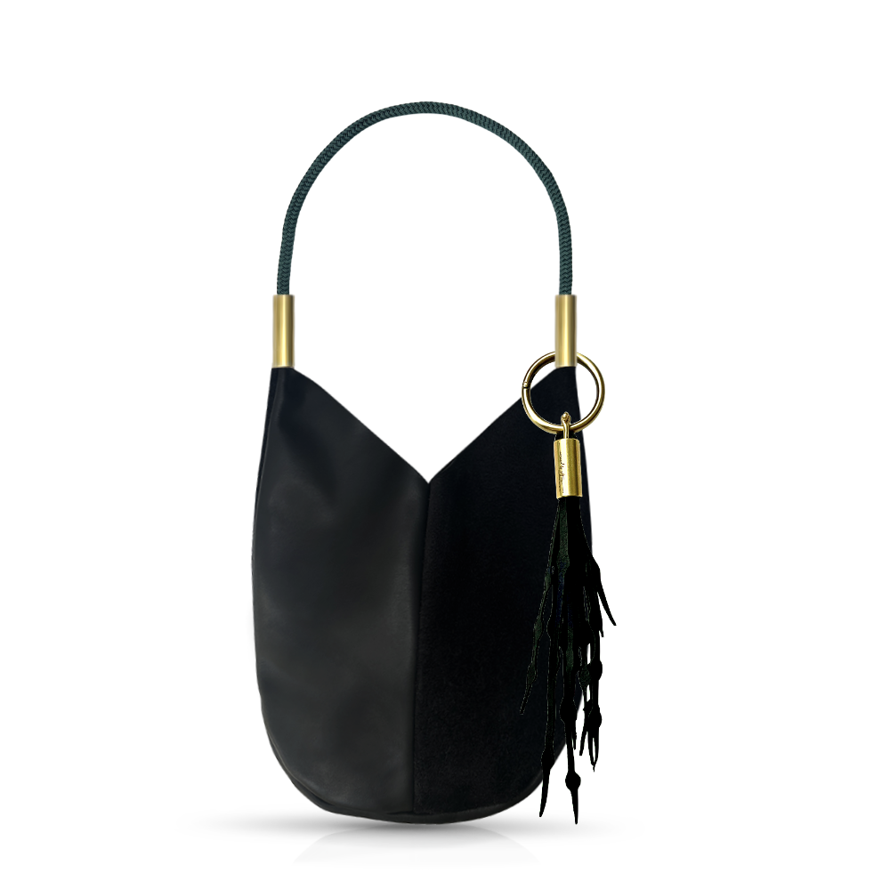 Mermaid Purse // in Black Leather