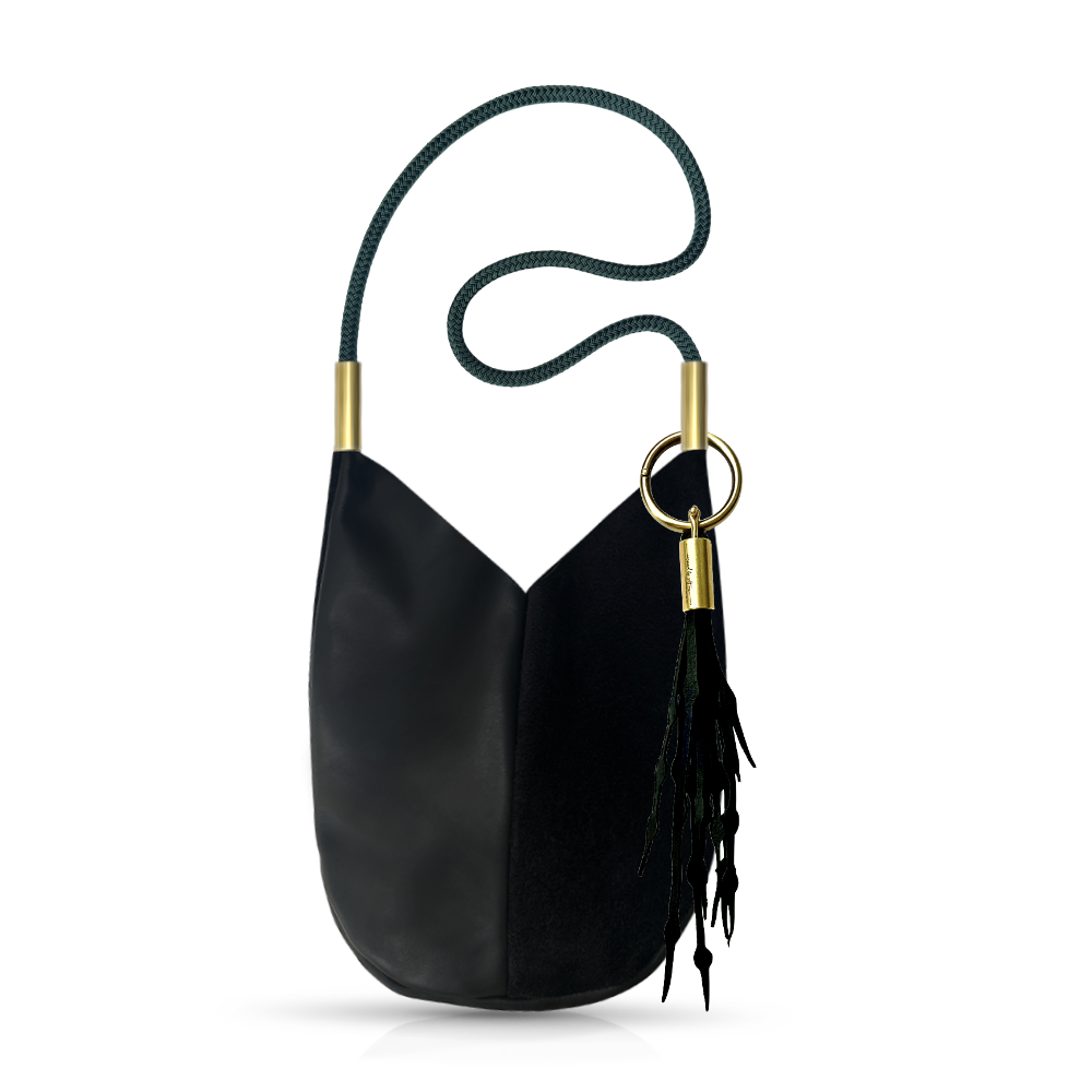 Mermaid Purse // in Black Leather