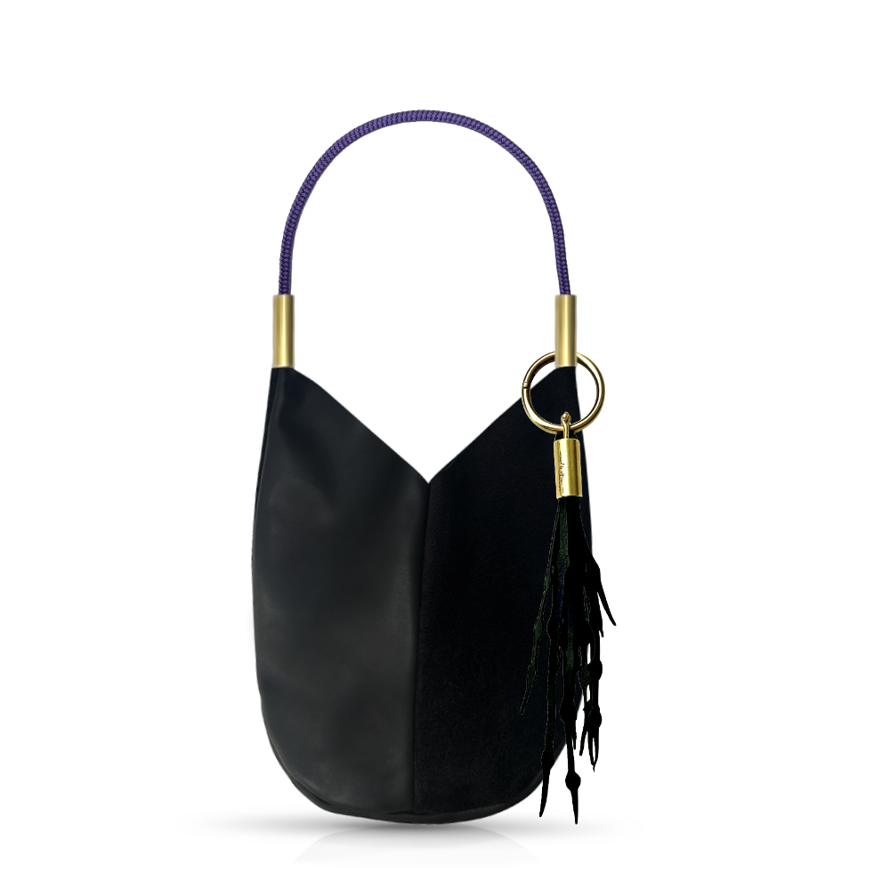 Mermaid Purse // in Black Leather