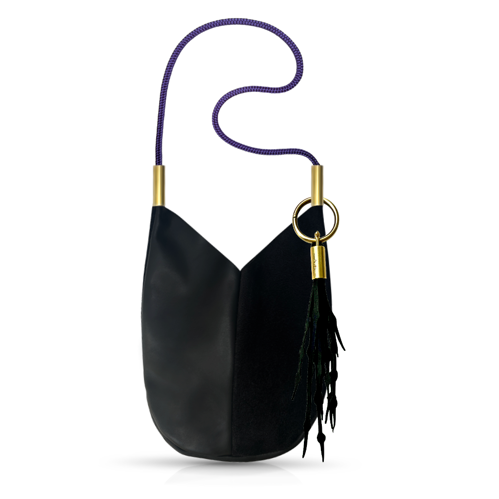 Mermaid Purse // in Black Leather
