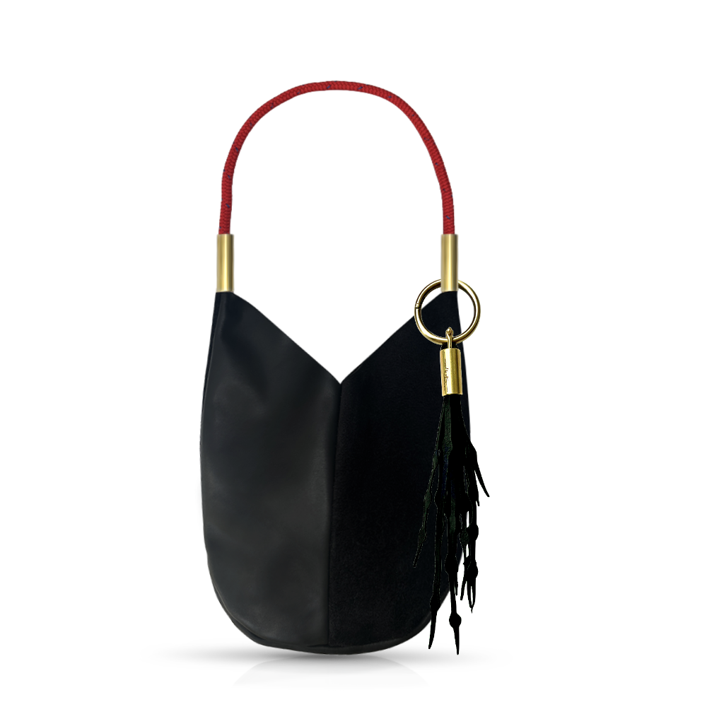 Mermaid Purse // in Black Leather