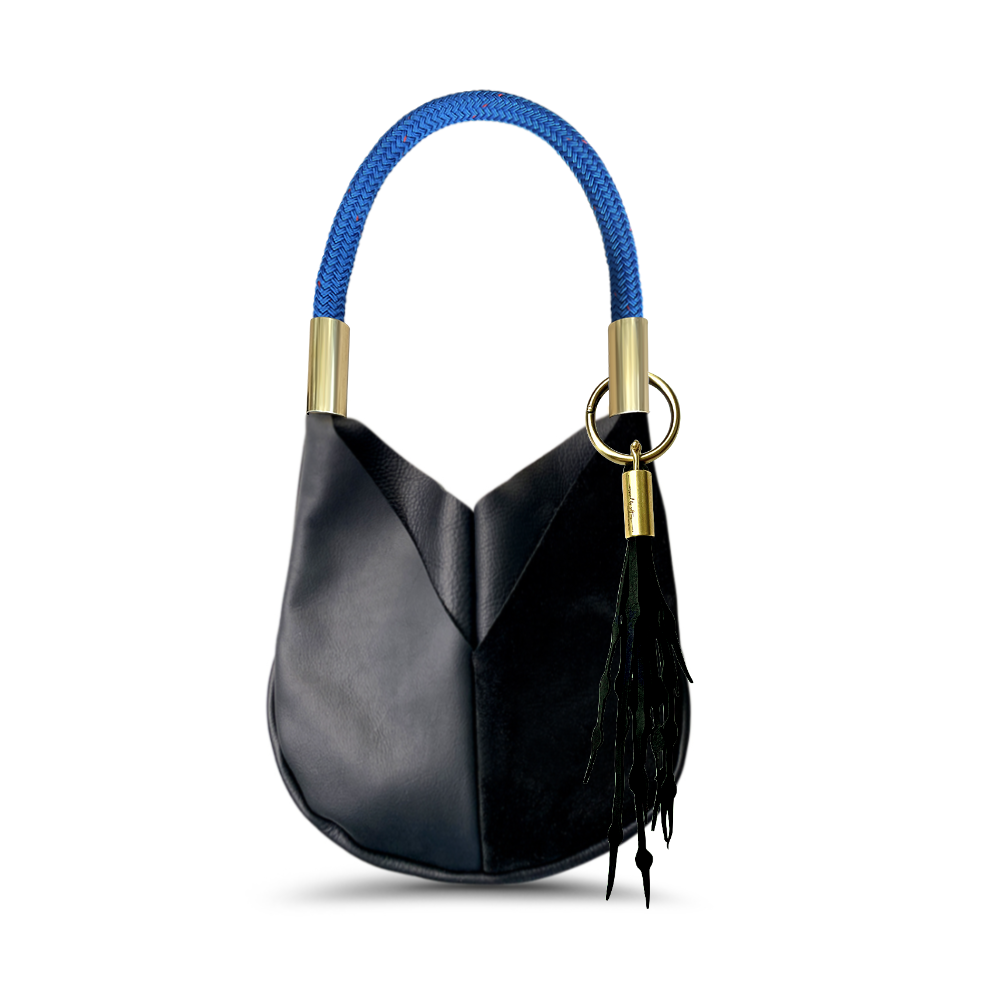 Original Wildwood Bag // Small in Black Leather Add a Matching Seaweed Tassel (save $10)
