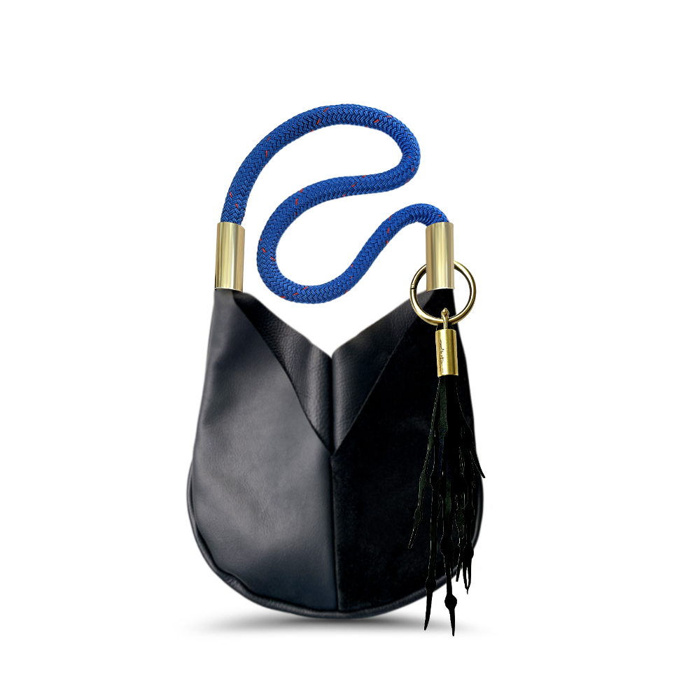 Original Wildwood Bag // Small Crossbody in Black Leather Add a Matching Seaweed Tassel (save $10)