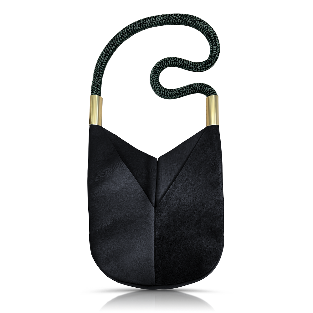 Original Wildwood Bag // Large Crossbody in Black Leather