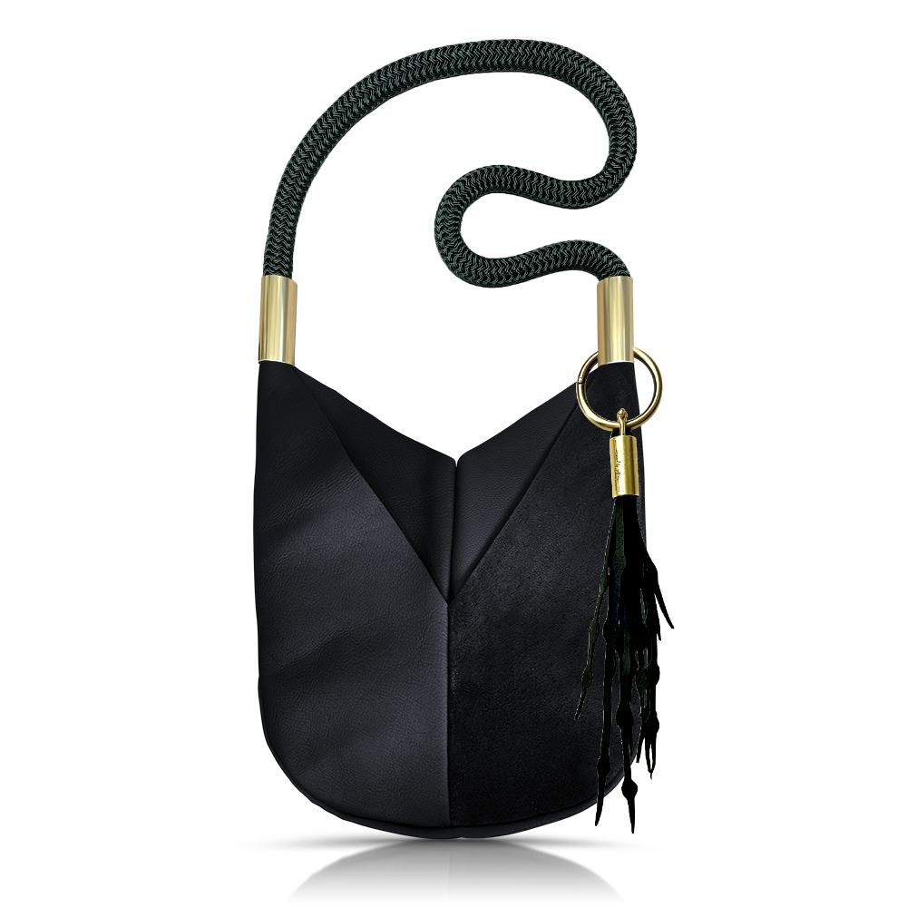 Original Wildwood Bag // Large Crossbody in Black Leather
