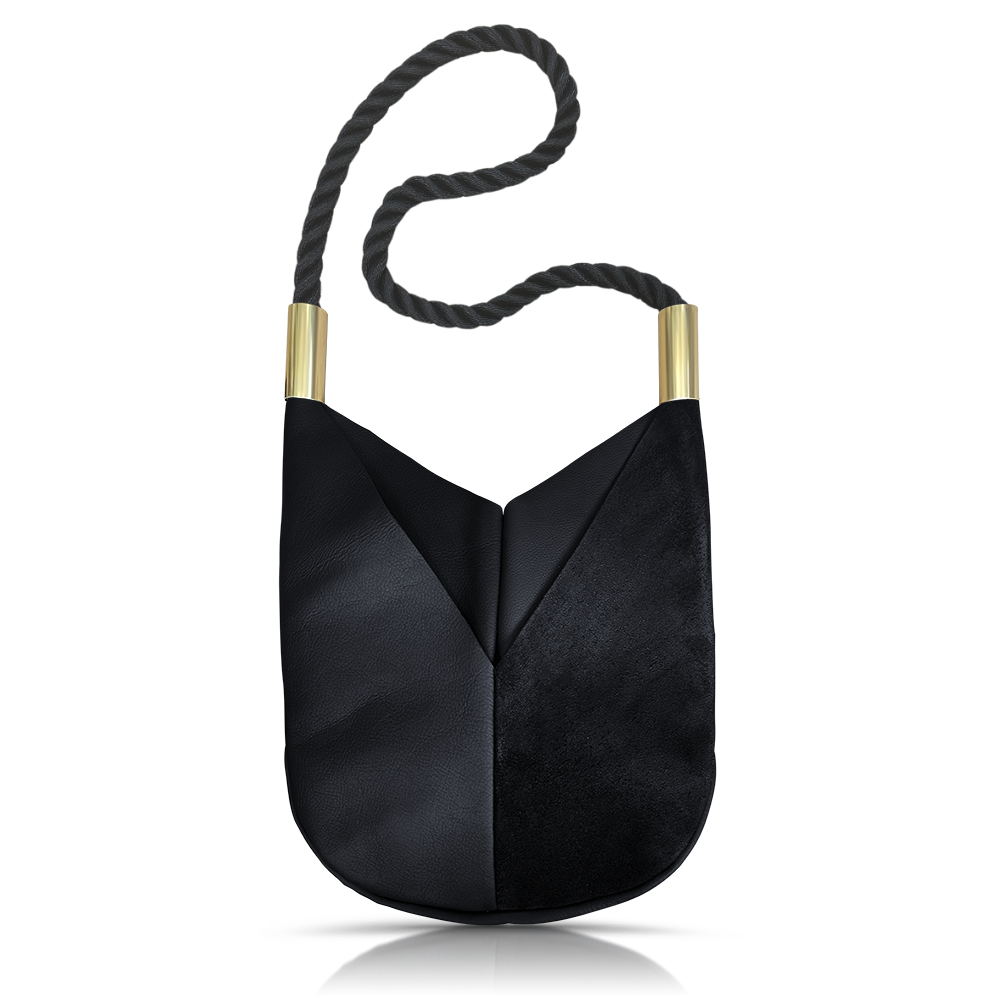 Original Wildwood Bag // Large Crossbody in Black Leather Summer Night Black Handbag Only