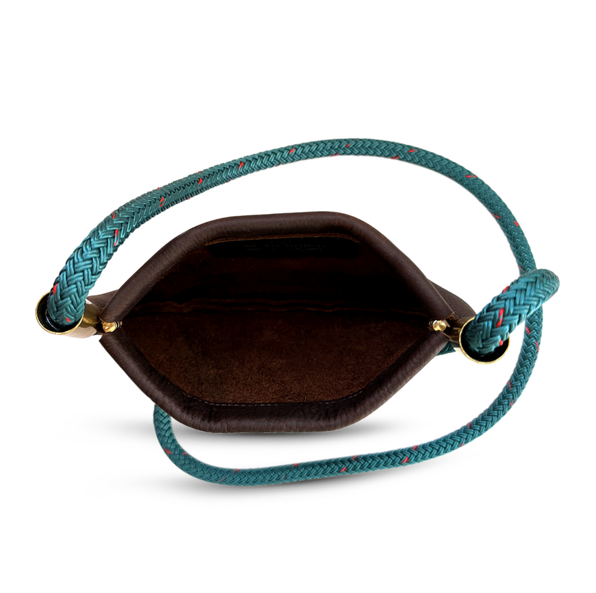Oyster Shell Bag // in Brown Leather
