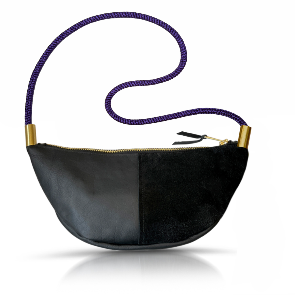 Sling Bag // in Black Leather