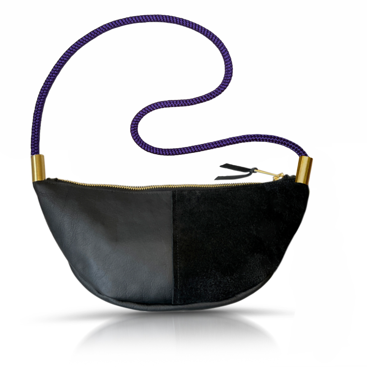 Sling Bag // in Black Leather