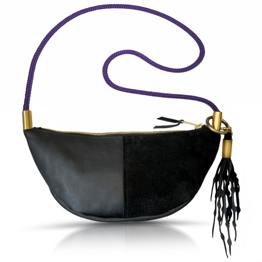 Sling Bag // in Black Leather