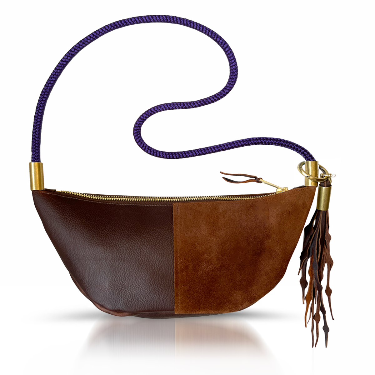 Sling Bag // in Brown Leather