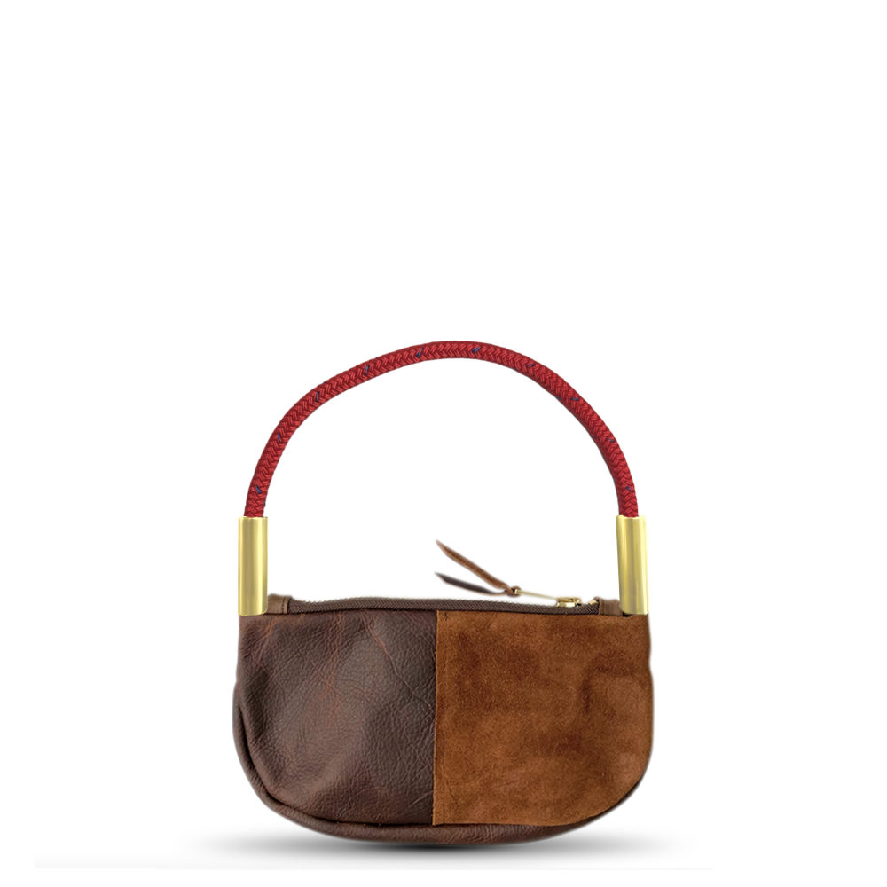 Zip Crossbody // in Brown Leather