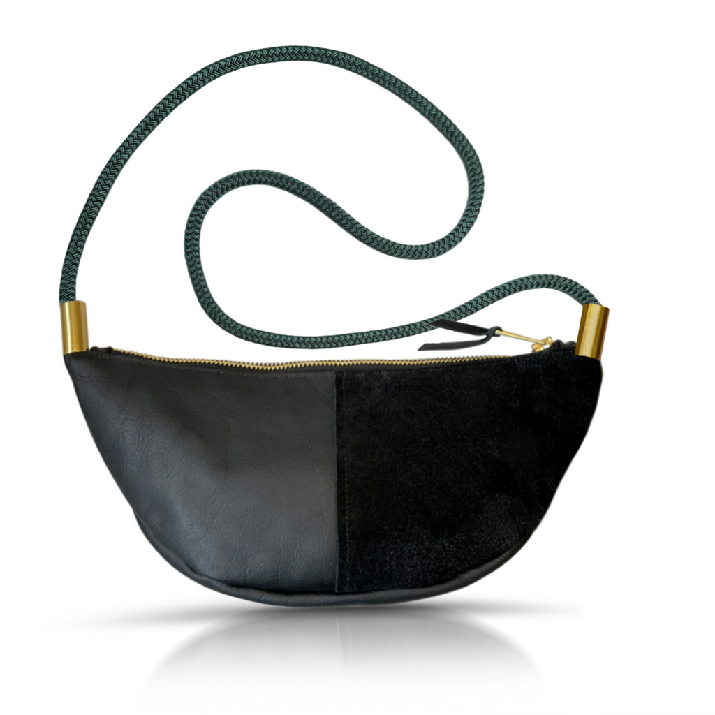 Sling Bag // in Black Leather