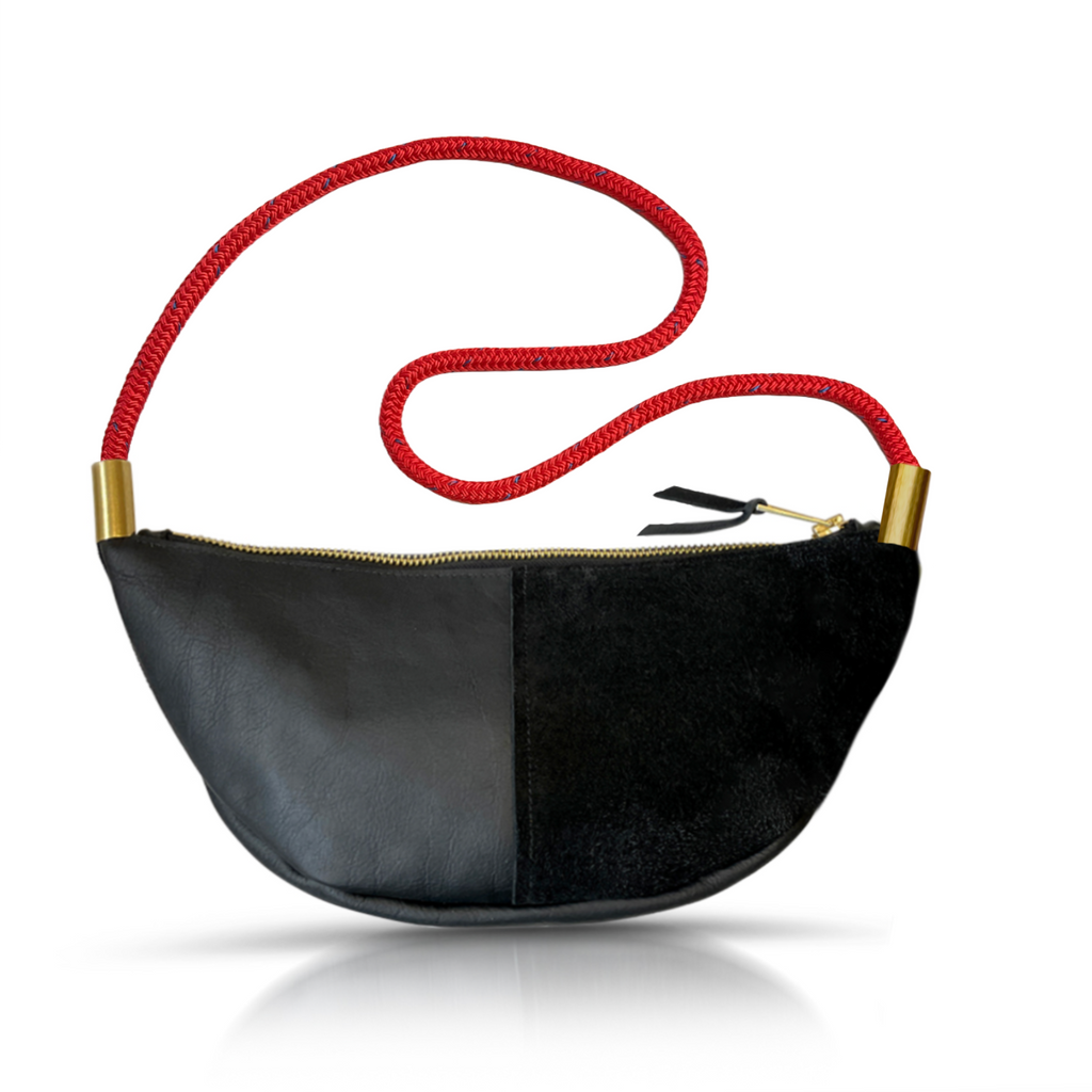 Sling Bag // in Black Leather