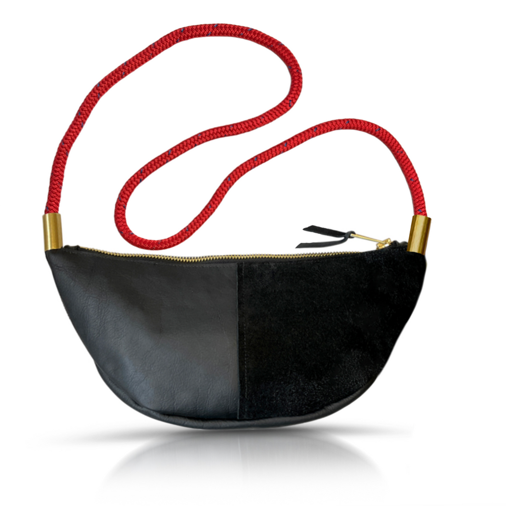 Sling Bag // in Black Leather