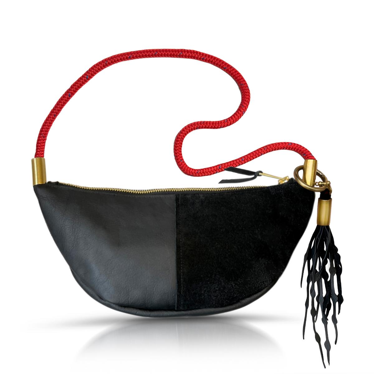 Sling Bag // in Black Leather