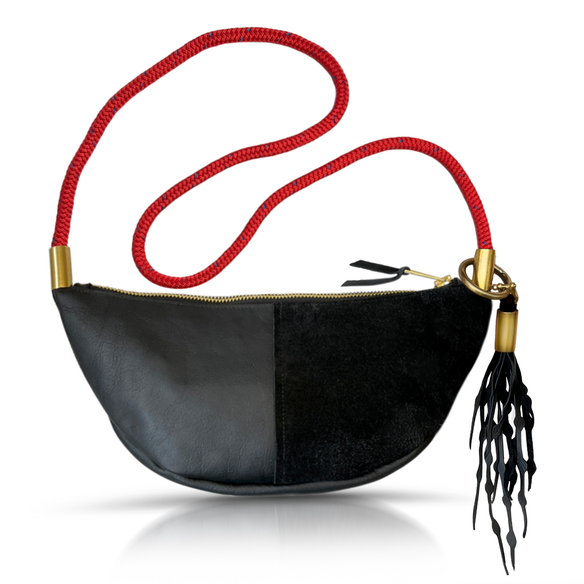 Sling Bag // in Black Leather