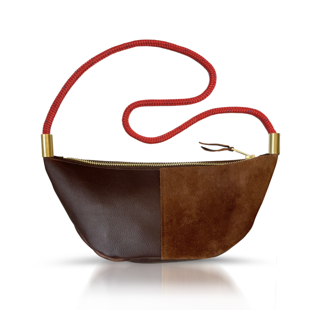 Sling Bag // in Brown Leather