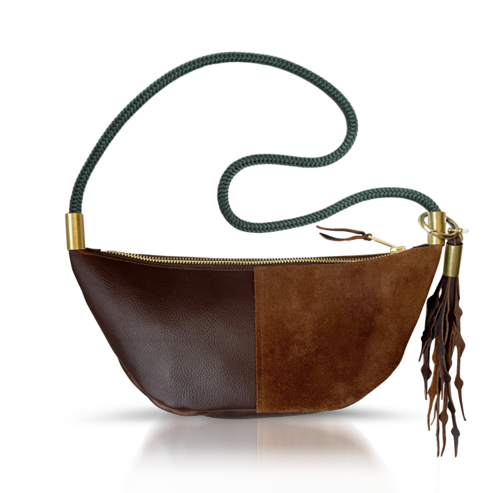 Sling Bag // in Brown Leather