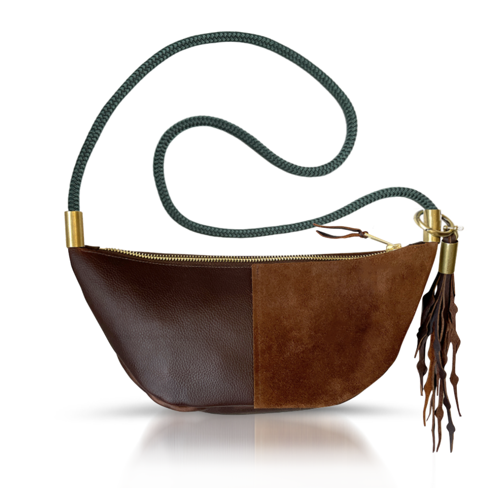 Sling Bag // in Brown Leather