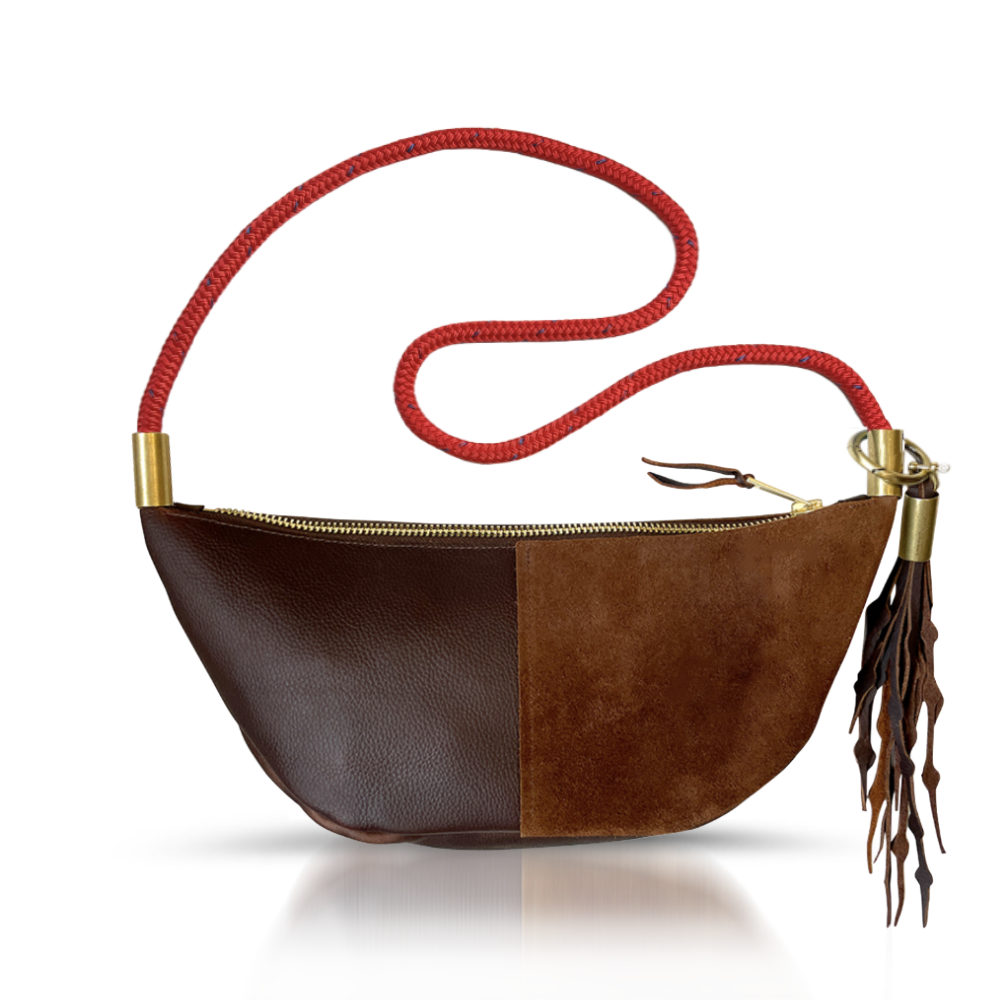 Sling Bag // in Brown Leather