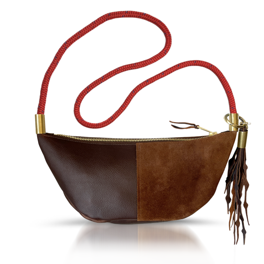 Sling Bag // in Brown Leather