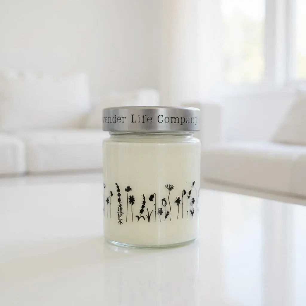 Lavender Glow Soy Candle 11 oz hand pour