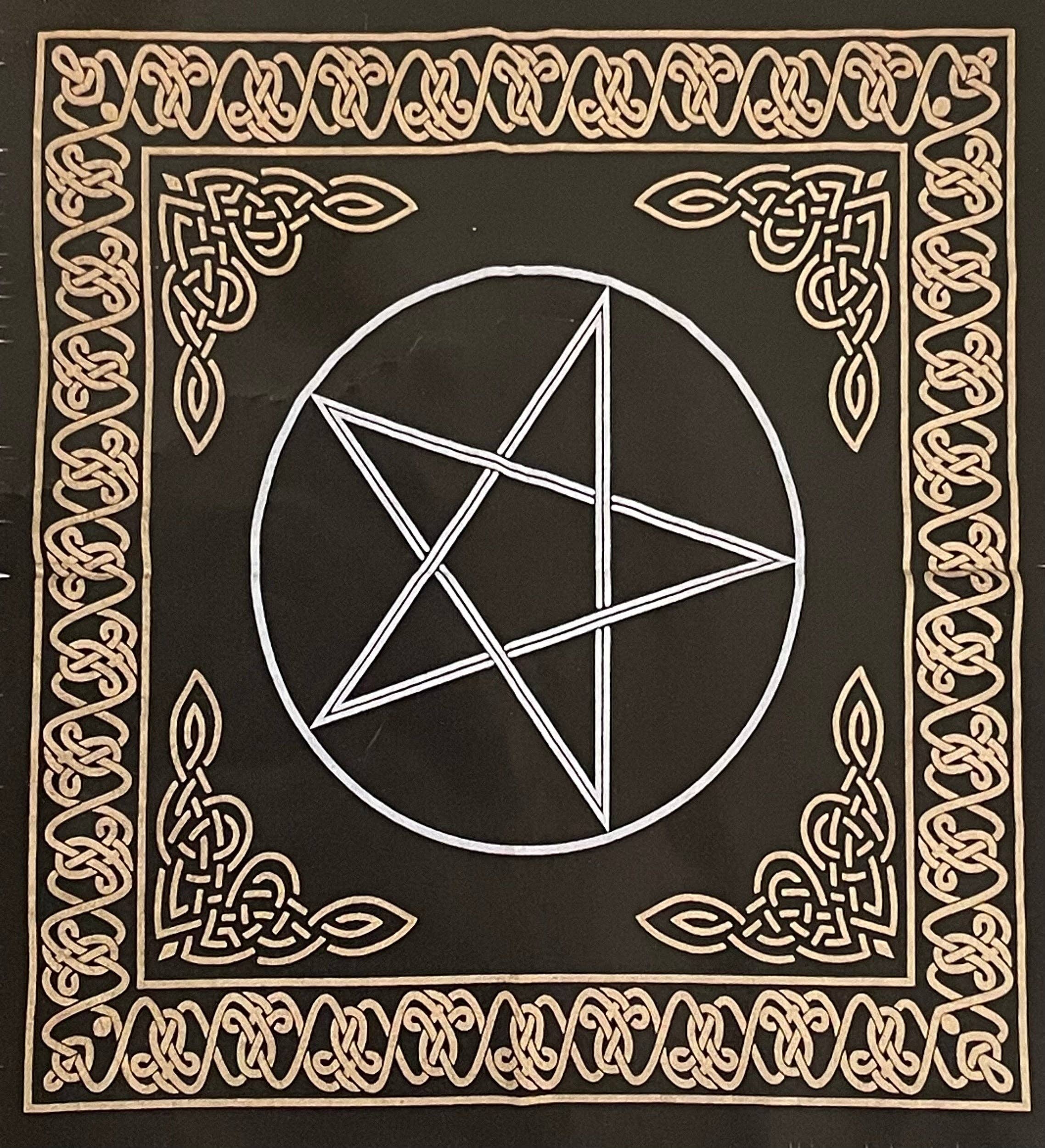Spiritual Tapestries | Altar Cloths Pentagram 24” x 24”