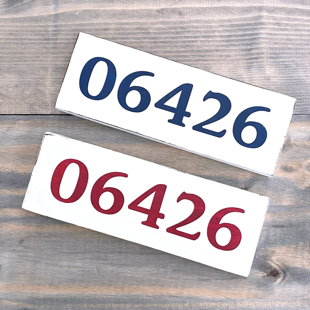 Small Zip Code Sign