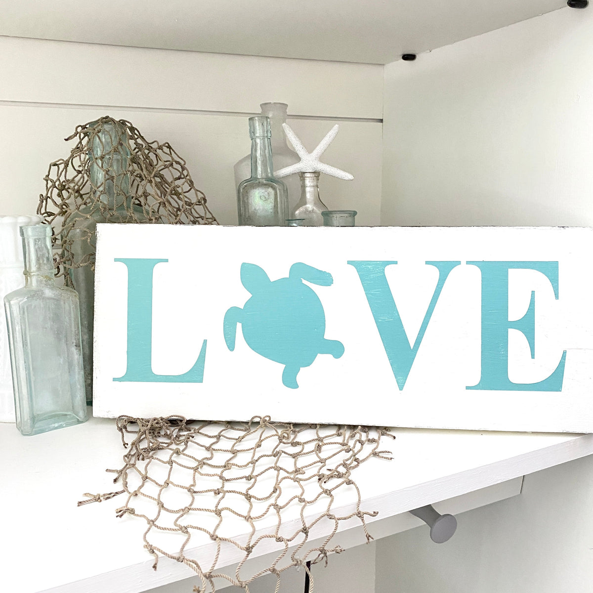 Sea Turtle Love Sign