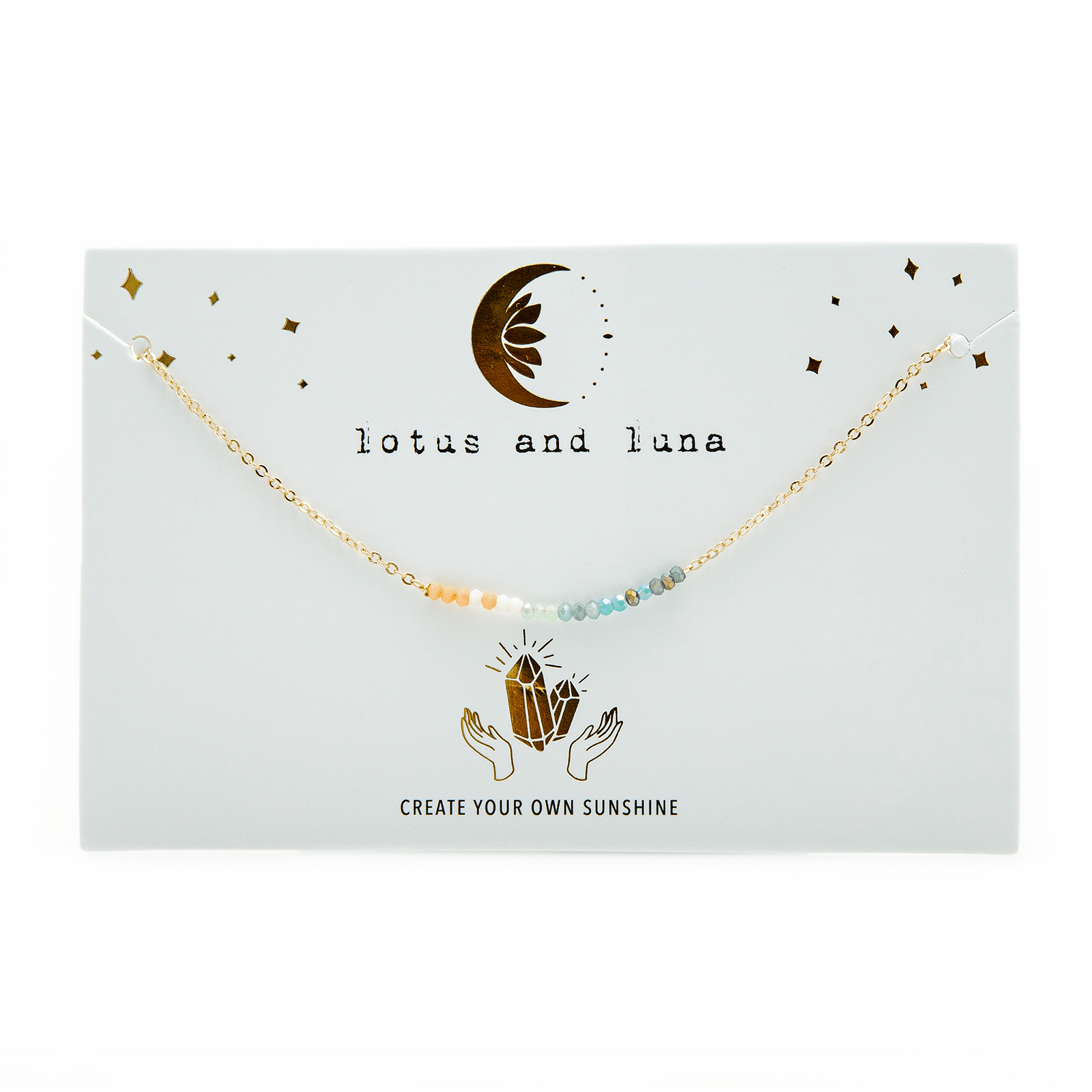 "Create Your Own Sunshine" Goddess Necklace